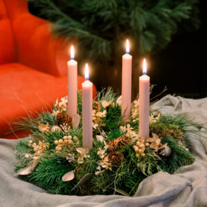 Kvetinová škola: Adventný veniec (BA)